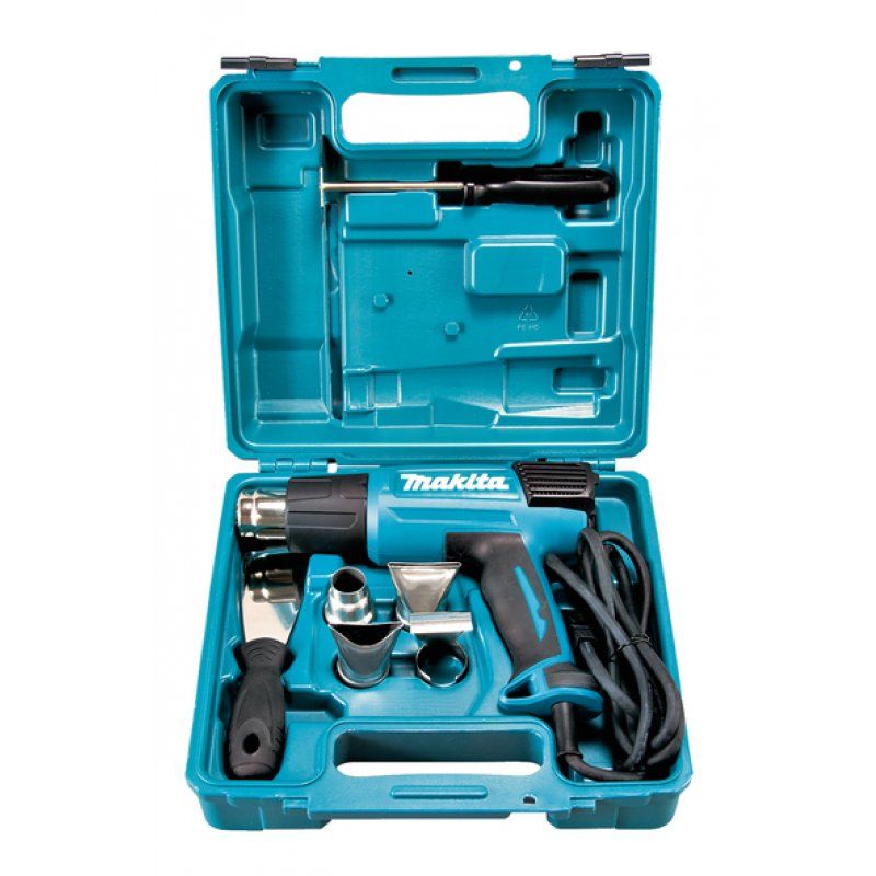 Makita HG6031VK heat gun 500 l/min 600 °C 1800 W Black, Blue