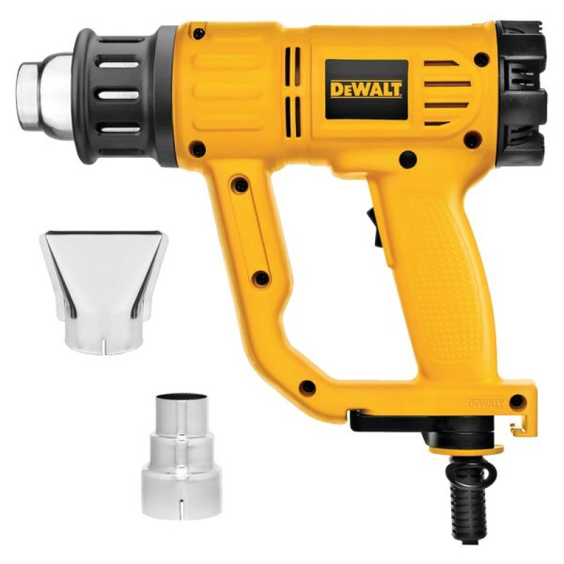 DeWALT D26411 pistolet thermique Pistolet d’air chaud 450 l/min 600 °C 1800 W Jaune