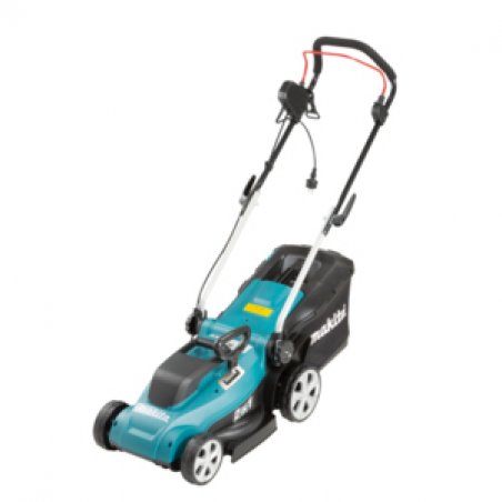 Makita ELM3320 tondeuse à gazon Marcher derrière un tracteur tondeuse Secteur Noir, Turquoise
