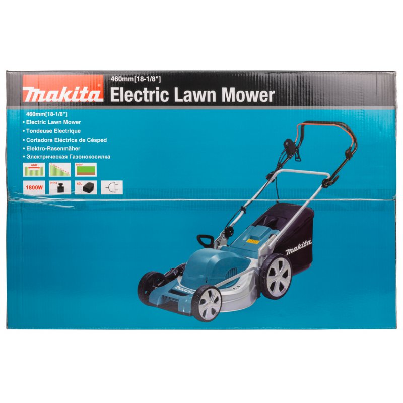 Makita ELM4620 tondeuse à gazon Secteur Noir, Bleu