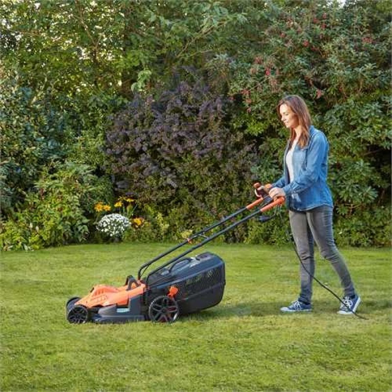 Black & Decker BEMW481BH lawn mower Push lawn mower AC Black, Orange
