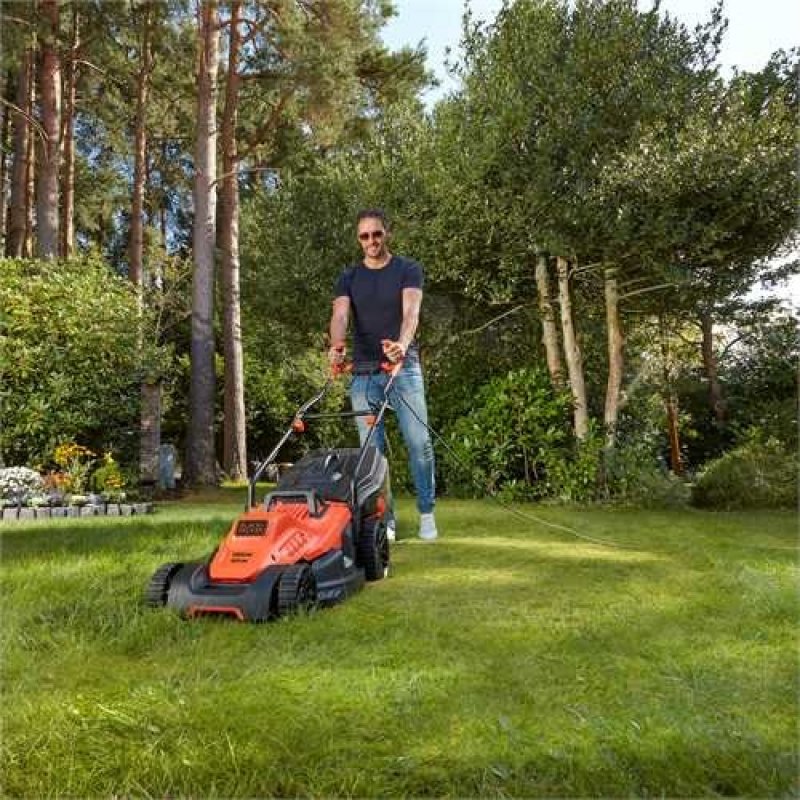 Black & Decker BEMW481BH lawn mower Push lawn mower AC Black, Orange