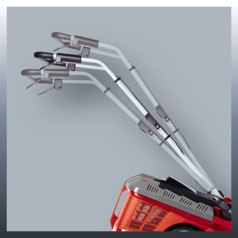 Einhell GE-CM 43 Li M Kit tondeuse à gazon Tondeuse à gazon poussée Batterie Noir, Gris, Rouge