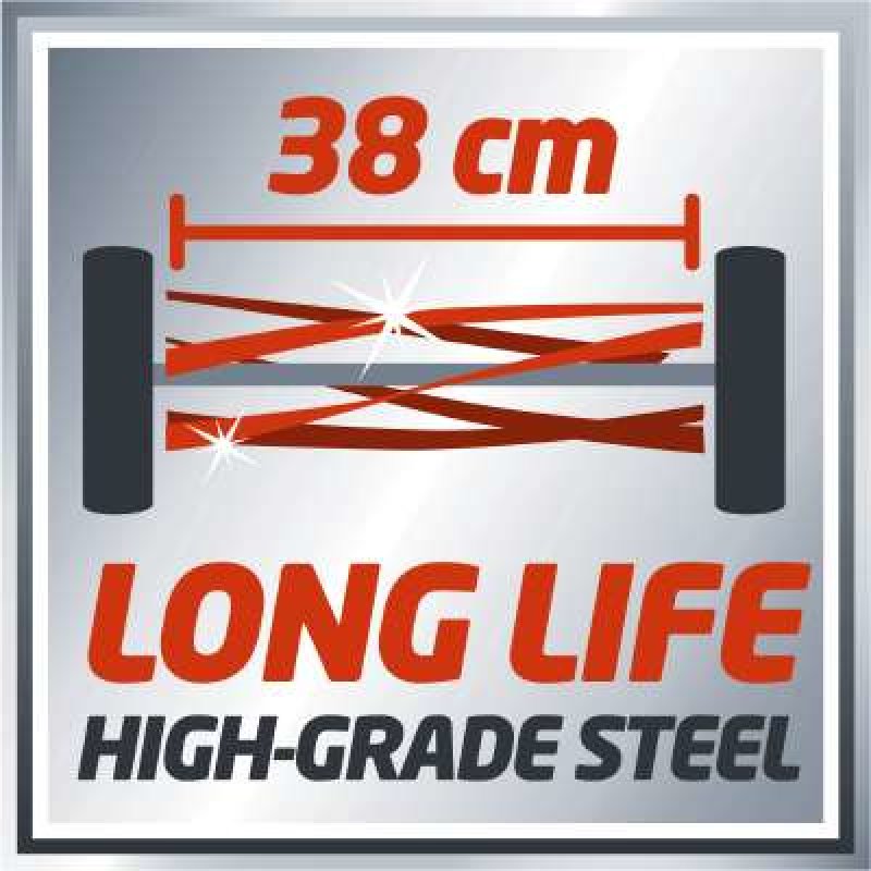 Einhell GE-HM 38 S tondeuse à gazon Tondeuse à gazon poussée Noir, Rouge