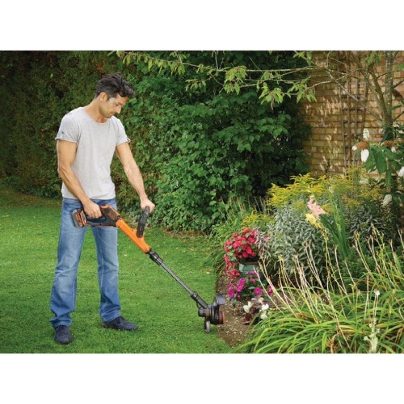 Black & Decker STC1840EPC brush cutter/string trimmer 30 cm Battery Black, Orange