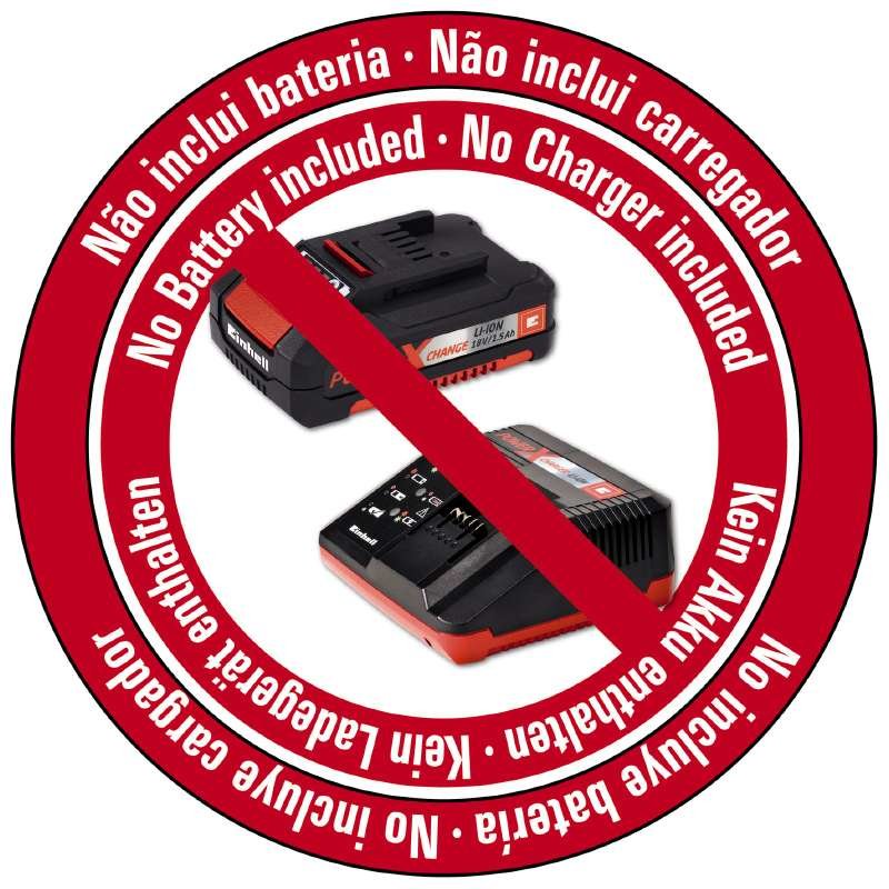 Einhell GE-CL 18 Li E - Solo souffleur de feuilles sans fil 210 km/h Noir, Rouge