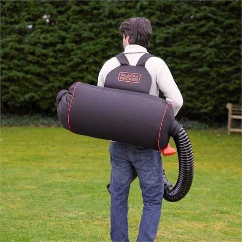 Black & Decker GWBP1 Sac à dos de collecte Noir, Orange 72 L