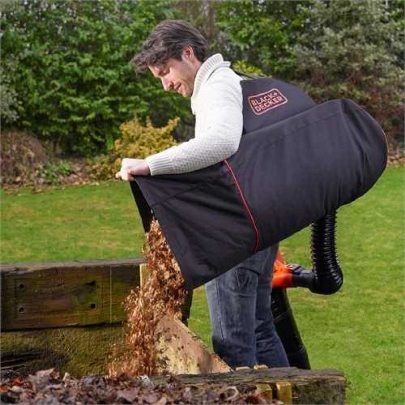 Black & Decker GWBP1 Sac à dos de collecte Noir, Orange 72 L