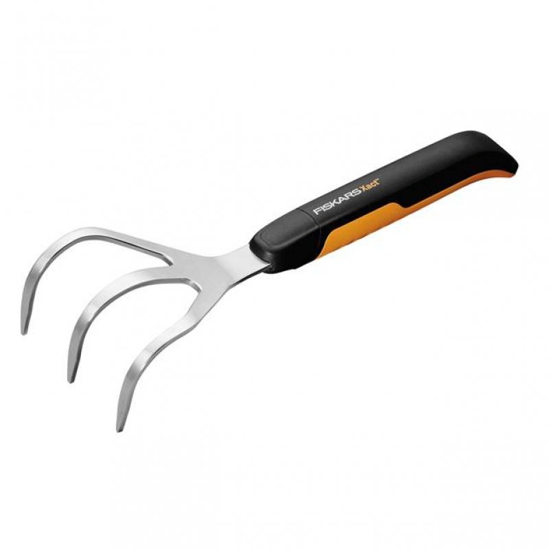 Fiskars Xact Noir, Acier inoxydable Cultivateur à main