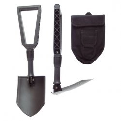 Fiskars 1000621 pelle de camping Pelle-pioche pliante Noir