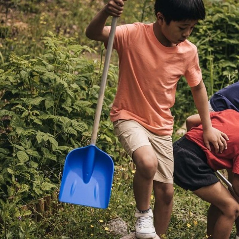 Fiskars 1001421 pelle et pioche Pelle à neige Plastique Bleu, Argent