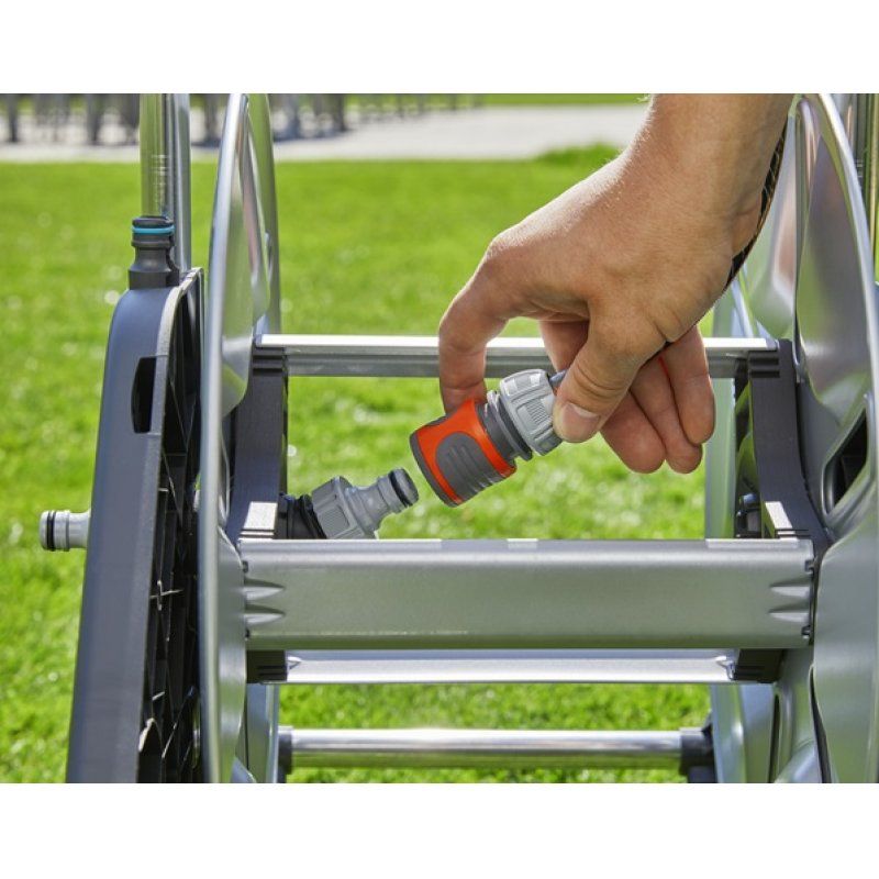 Gardena 18541-20 garden hose reel Multi-position reel Manual Black, Stainless steel