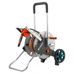 Gardena 18547-20 garden hose reel Multi-position reel Manual Black, Stainless steel