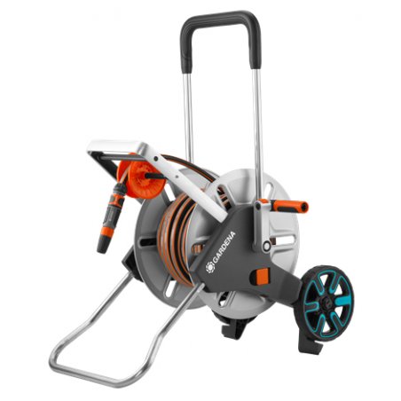 Gardena 18547-20 garden hose reel Multi-position reel Manual Black, Stainless steel