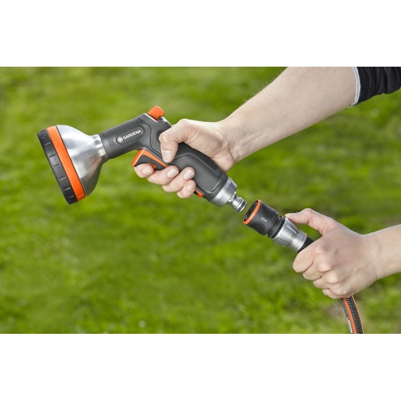 Gardena 18253-50 raccord des tuyaux d'eau Connecteur de tuyau Métal Noir, Orange, Argent 1 pièce(s)