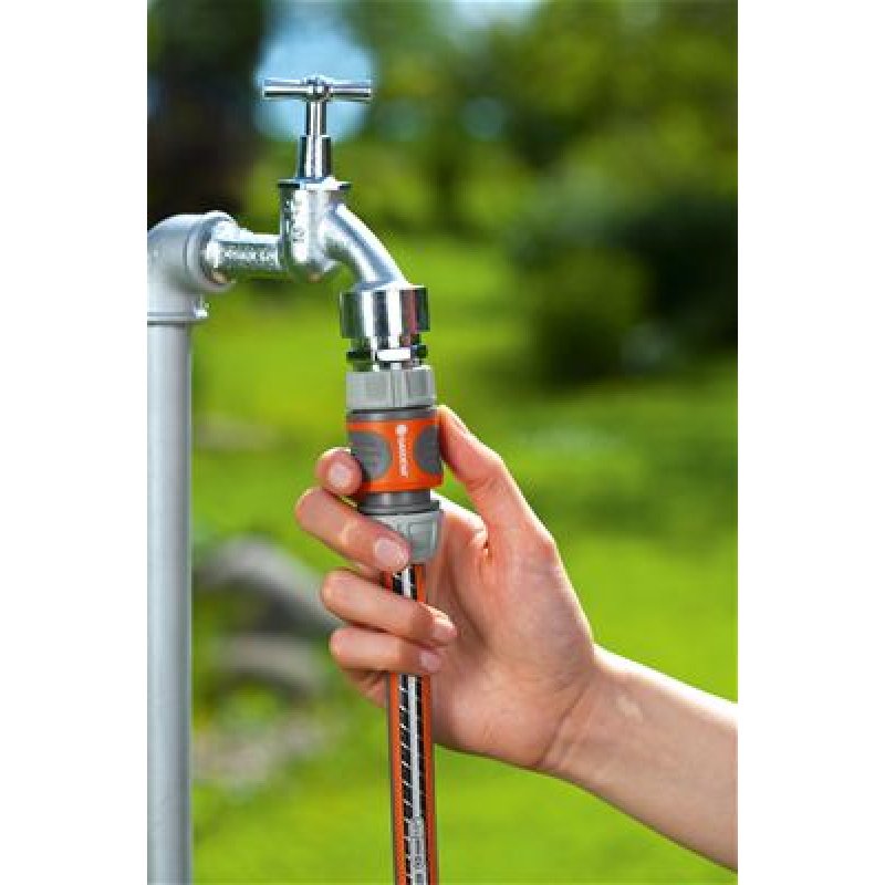 Gardena 18215 water hose fitting Plastic Grey, Orange 1 pc(s)