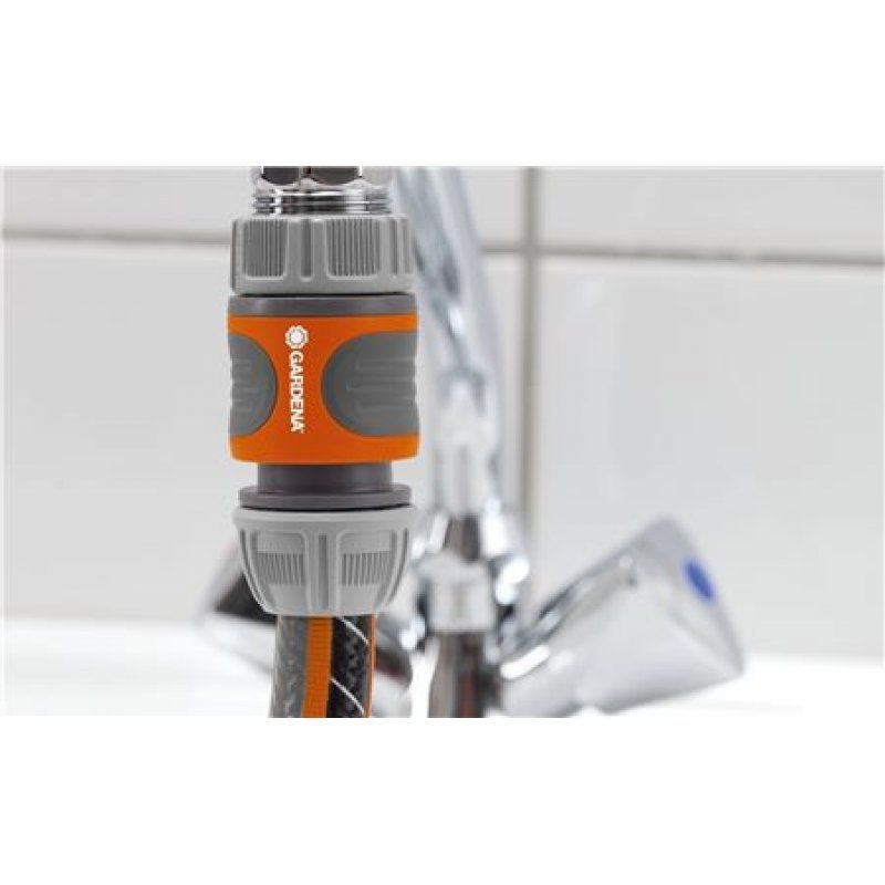 Gardena 18285-20 water hose fitting Hose connector Grey, Orange 1 pc(s)