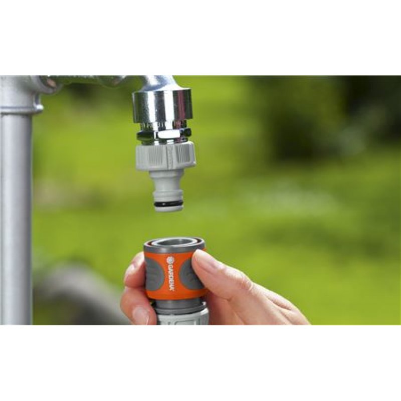 Gardena 18285-20 raccord des tuyaux d'eau Connecteur de tuyau Gris, Orange 1 pièce(s)