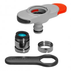 Gardena 18210-20 water hose fitting Tap connector Black, Chrome, Grey 1 pc(s)