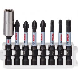 Bosch Packs de porte-embout universel et d'embouts pour tournevis Pick and Clic Impact Control