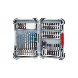 Bosch Forets Multi Construction Pick and Clic et coffret d'embouts pour tournevis Drill and Impact Control 35 pièces
