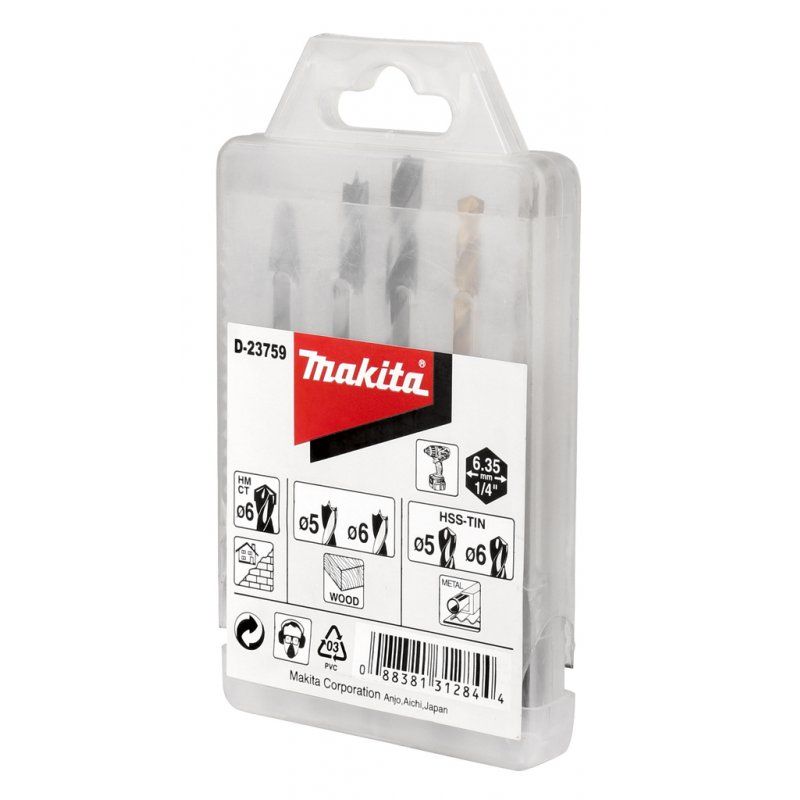 Makita D-23759 foret Ensemble de forets 5 pièce(s)