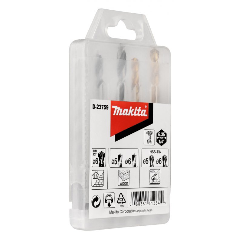 Makita D-23759 drill bit Drill bit set 5 pc(s)