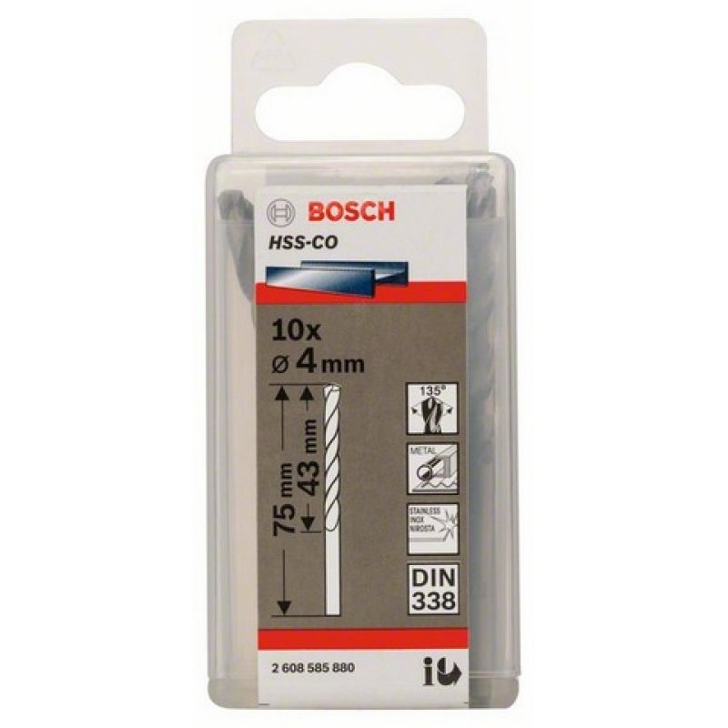 Bosch Metal drill bit HSS-Co, DIN 338
