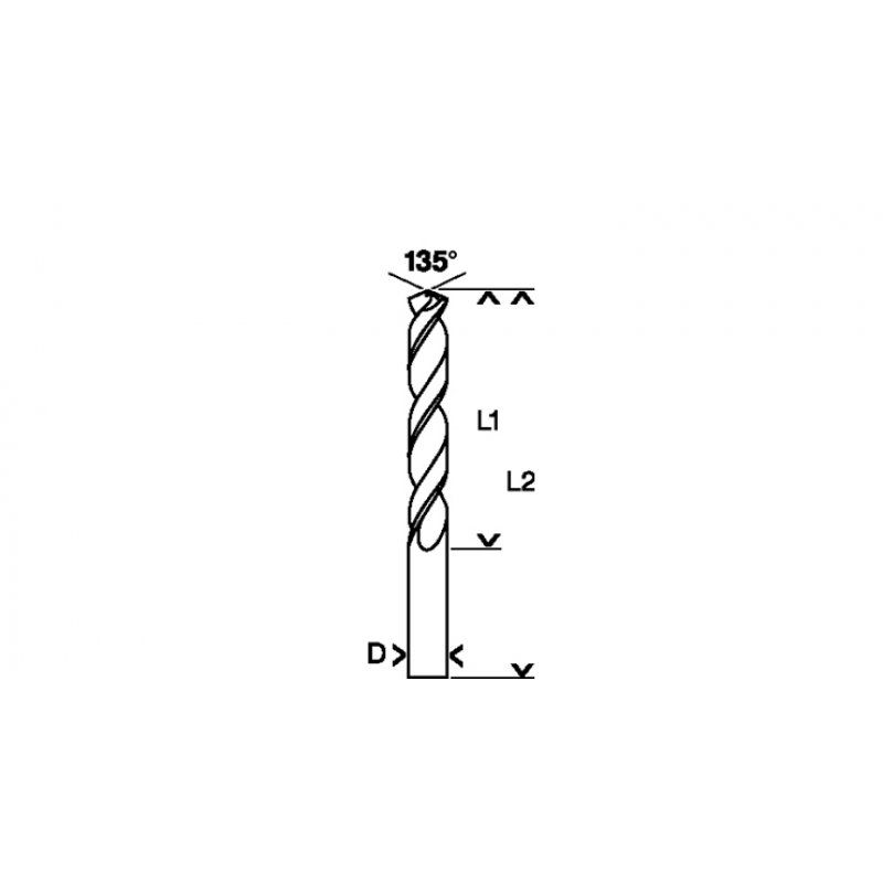 Bosc 10 Metallbohrer HSS-G 4,5x47x80mm | 2608595061