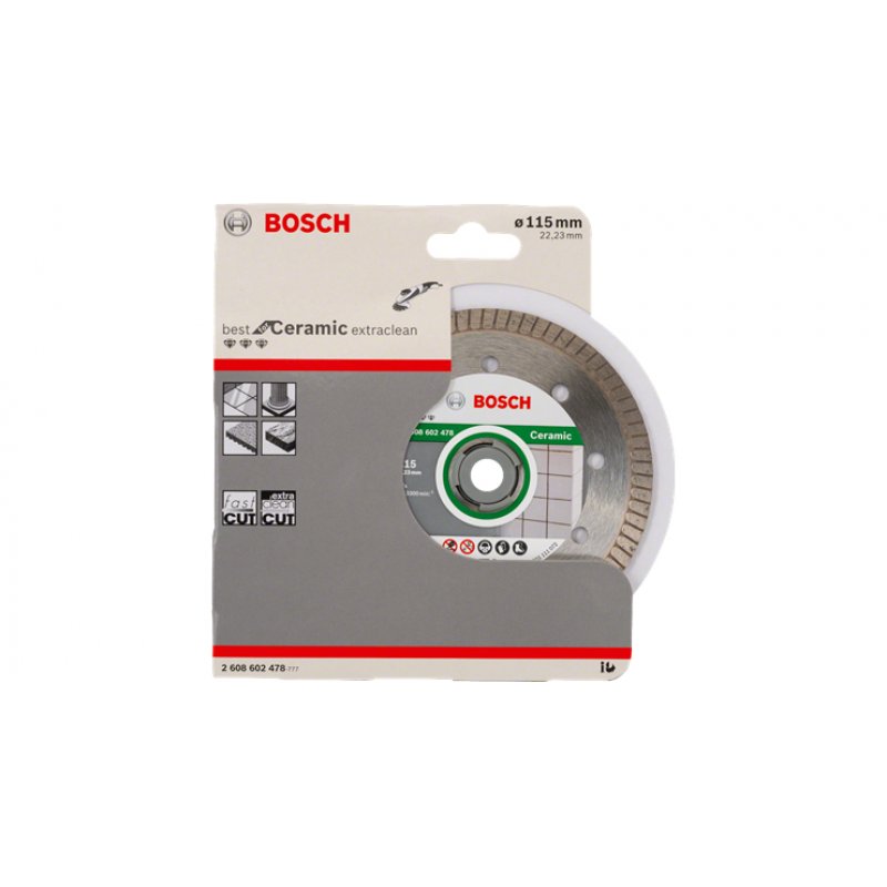 Bosch Best for Ceramic Extra Clean Turbo Diamond Cutting Discs