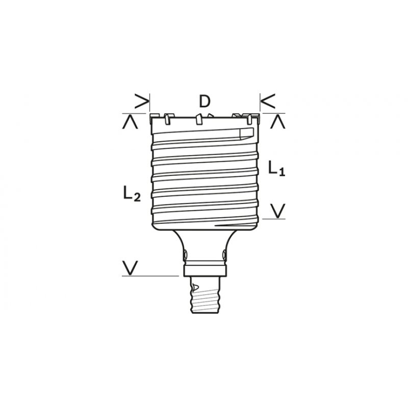 Bosc Hohlbohrk. max 9 50mm          2tlg