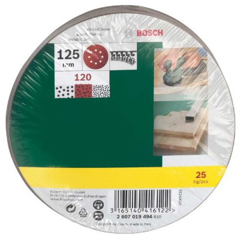 Bosc Schleifblatt-Set Exzent  120  25tlg | 2607019494
