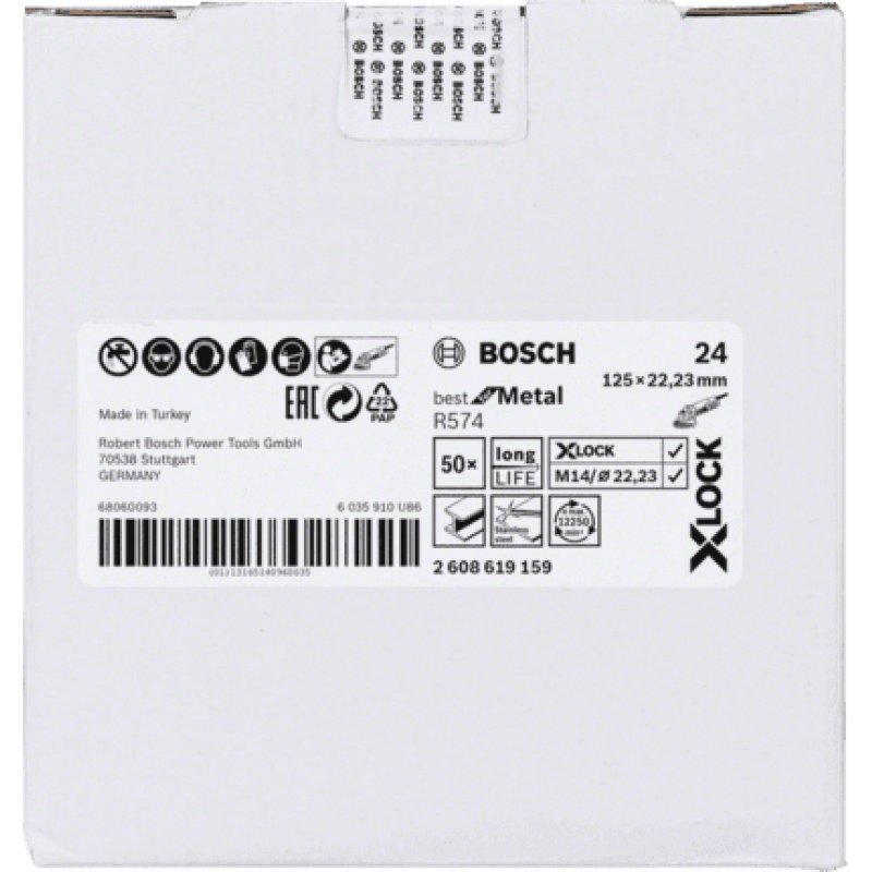Bosch 2 608 619 159 angle grinder accessory Sanding disc