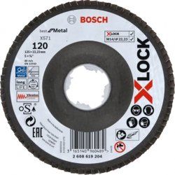 Bosc X-LOCK Fächerscheibe BfM,125mm,K120 | 2608619204 gek.