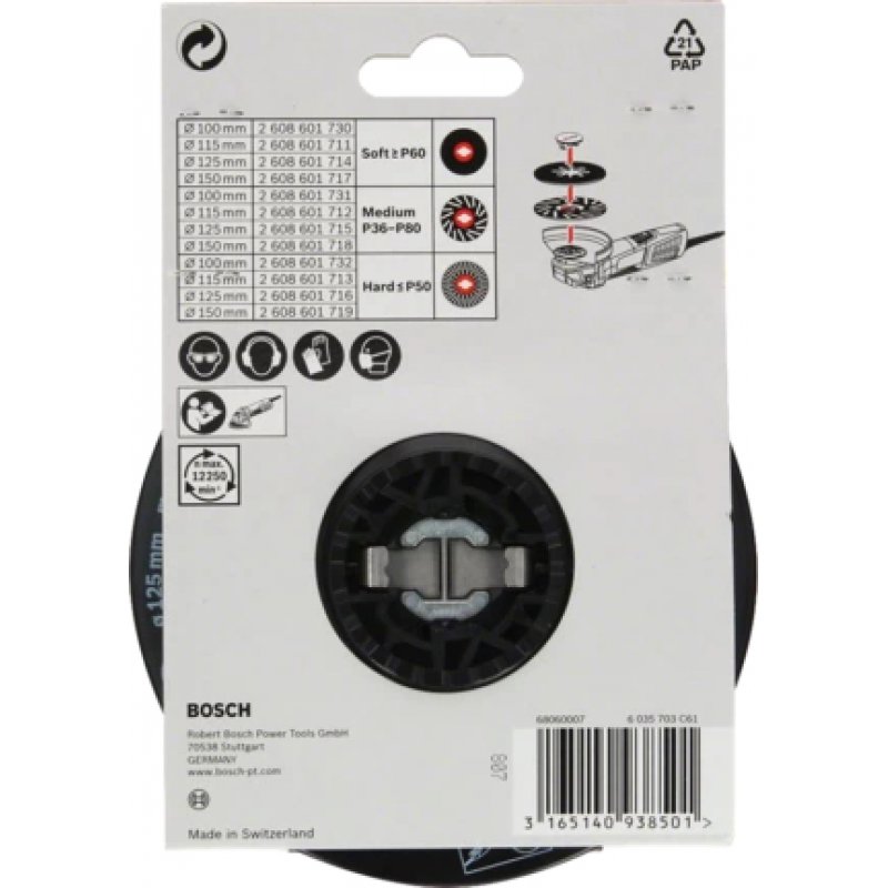 Bosch 2 608 601 711 accessoire pour meuleuse d'angle Assiette-support