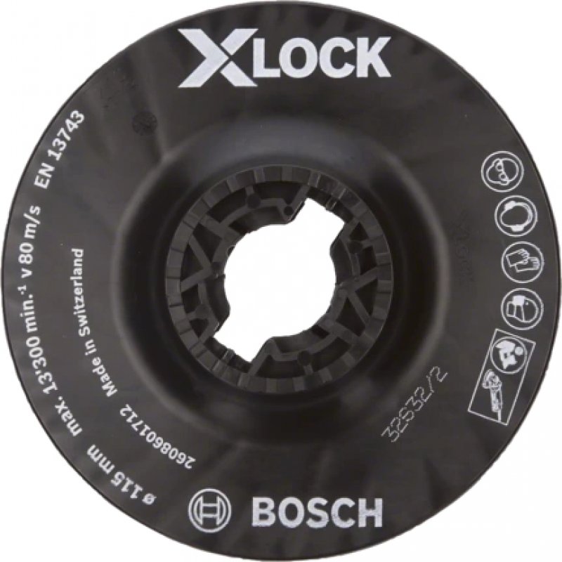 Bosc X-LOCK Stützteller, 115 mm medium | 2608601712