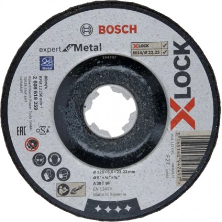 Bosc X-LOCK Schruppsch.125X6mm EfM gek. | 2608619259