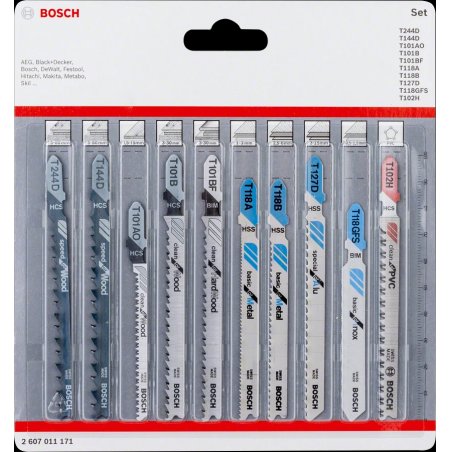 Bosch 2 607 011 171 jigsaw/scroll saw/reciprocating saw blade Jigsaw blade 10 pc(s)