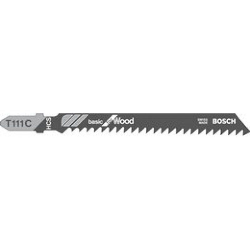 Bosch 2 608 630 033 jigsaw/scroll saw/reciprocating saw blade Jigsaw blade High carbon steel (HCS) 5 pc(s)