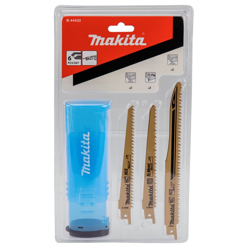 Makita B-44432 Lame de scie sauteuse, à chantourner et sabre Lames de scie sauteuse 6 pièce(s)