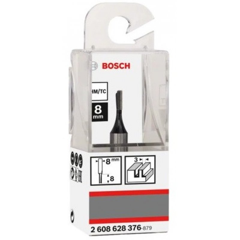 Bosch Fraises à rainurer droit Standard for Wood