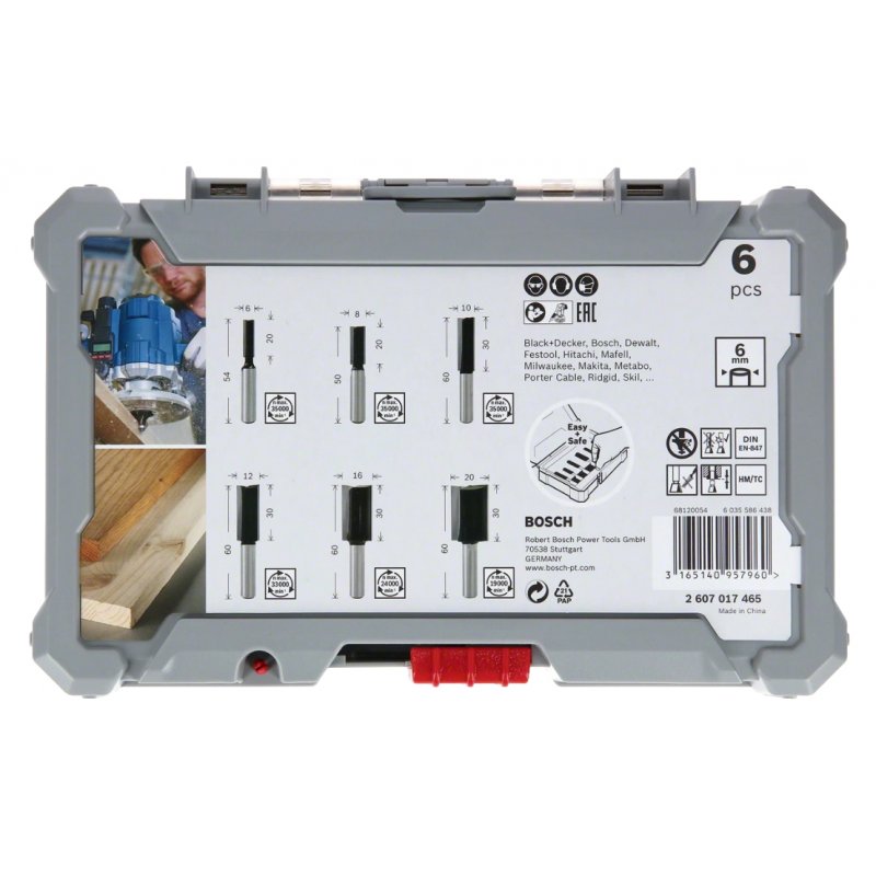 Bosch 2607017466 Jeu d'embouts 6 pièce(s)