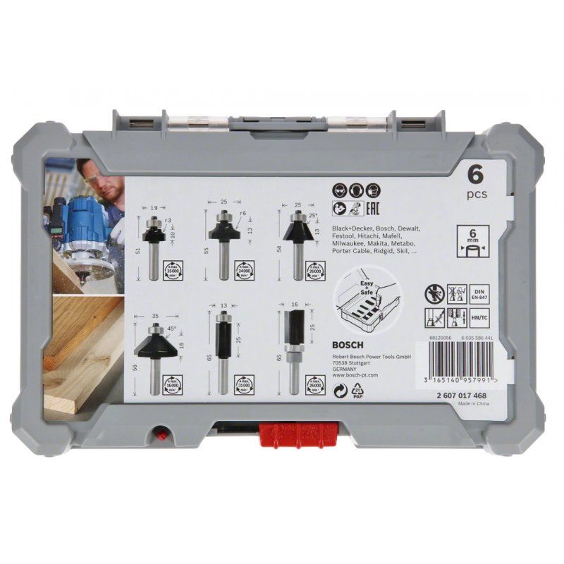 Bosch 2607017468 Bit set 6 pc(s)