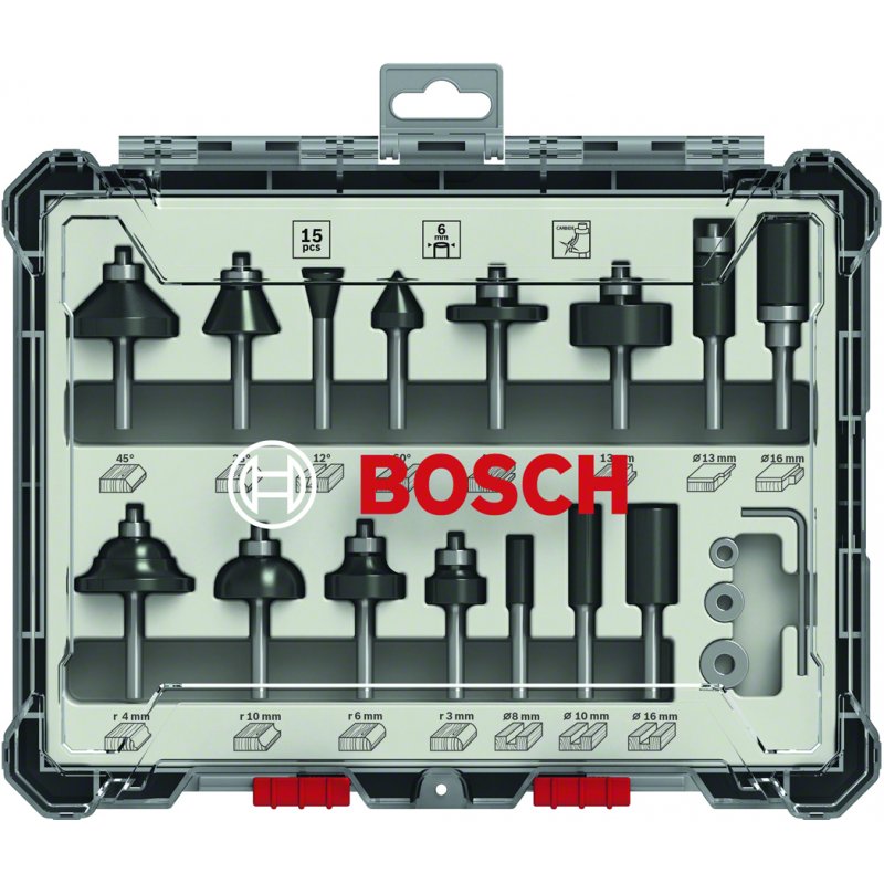 Bosch 2 607 017 471 router bit Bit set 15 pc(s)