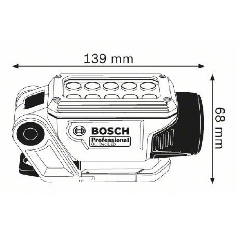 Bosch GLI DeciLED Professional LED Blue, Grey