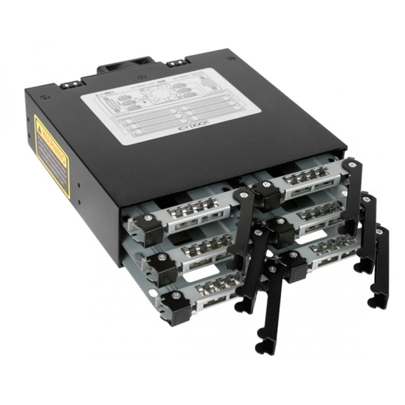 Icy Dock MB996SP-6SB disk array Black