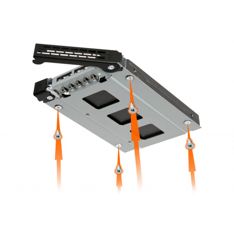 Icy Dock MB992TRAY-B drive bay panel Black, Silver