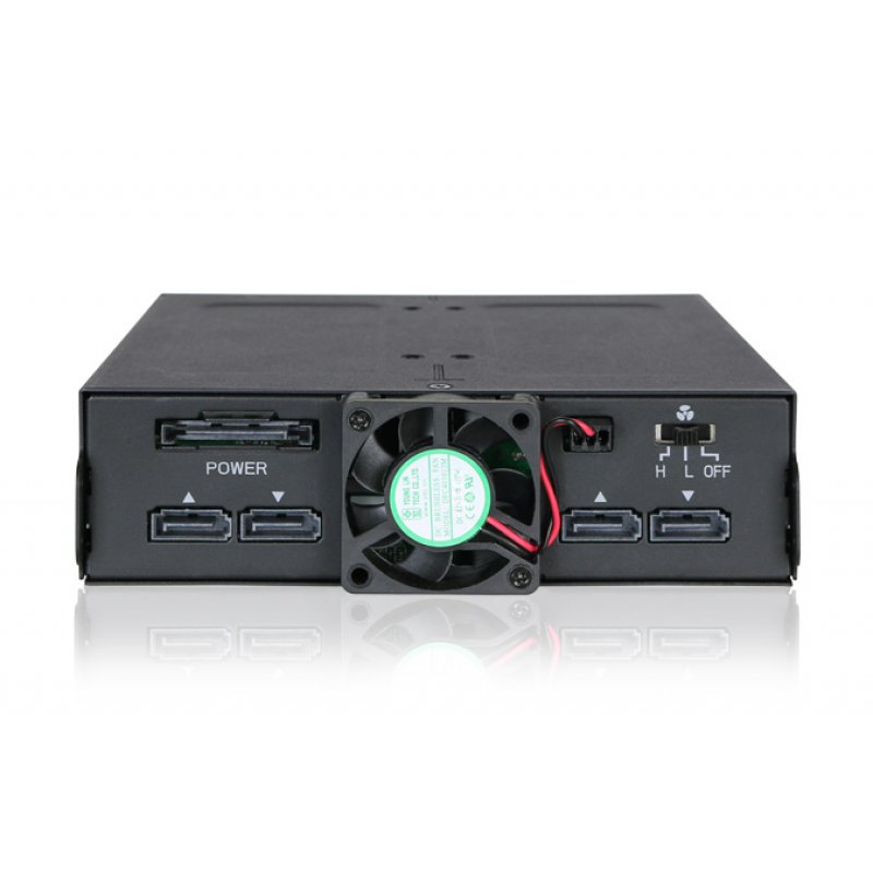 Icy Dock MB607SP-B Obturateur de baie de lecteur 13,3 cm (5.25") Cage disque dur Noir