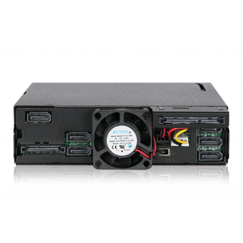 Icy Dock MB606SPO-B drive bay panel Black