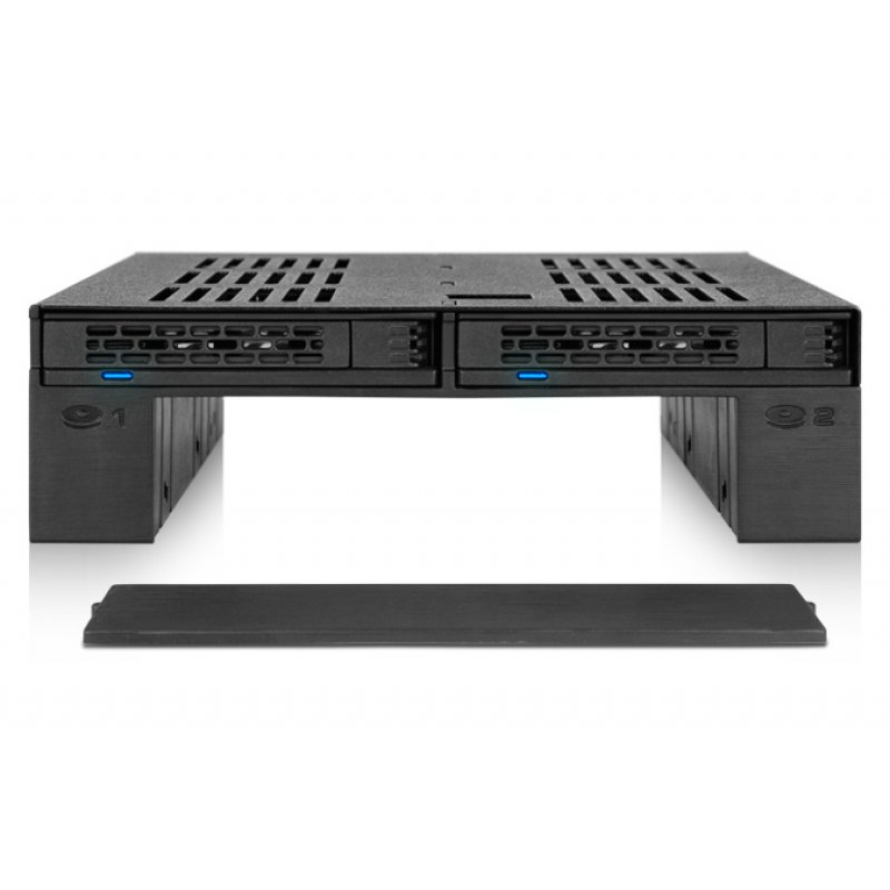 IcyDock MB322SP-B | 2x 2,5" SATA/SAS HDD/SSD und 1x 3,5" HDD